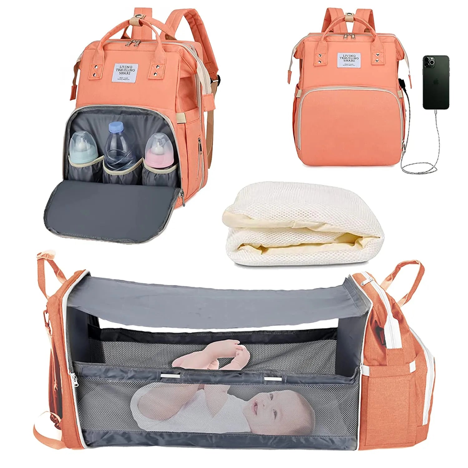 Portable Baby Nappy Changing Bag