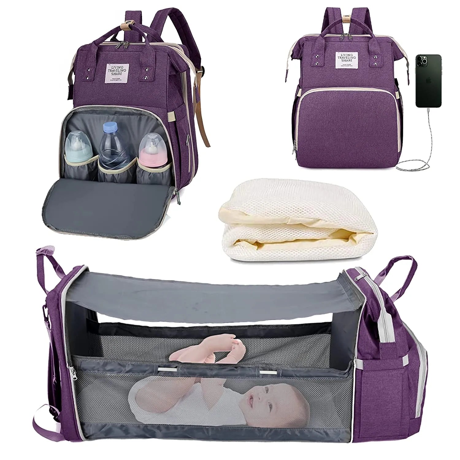 Portable Baby Nappy Changing Bag