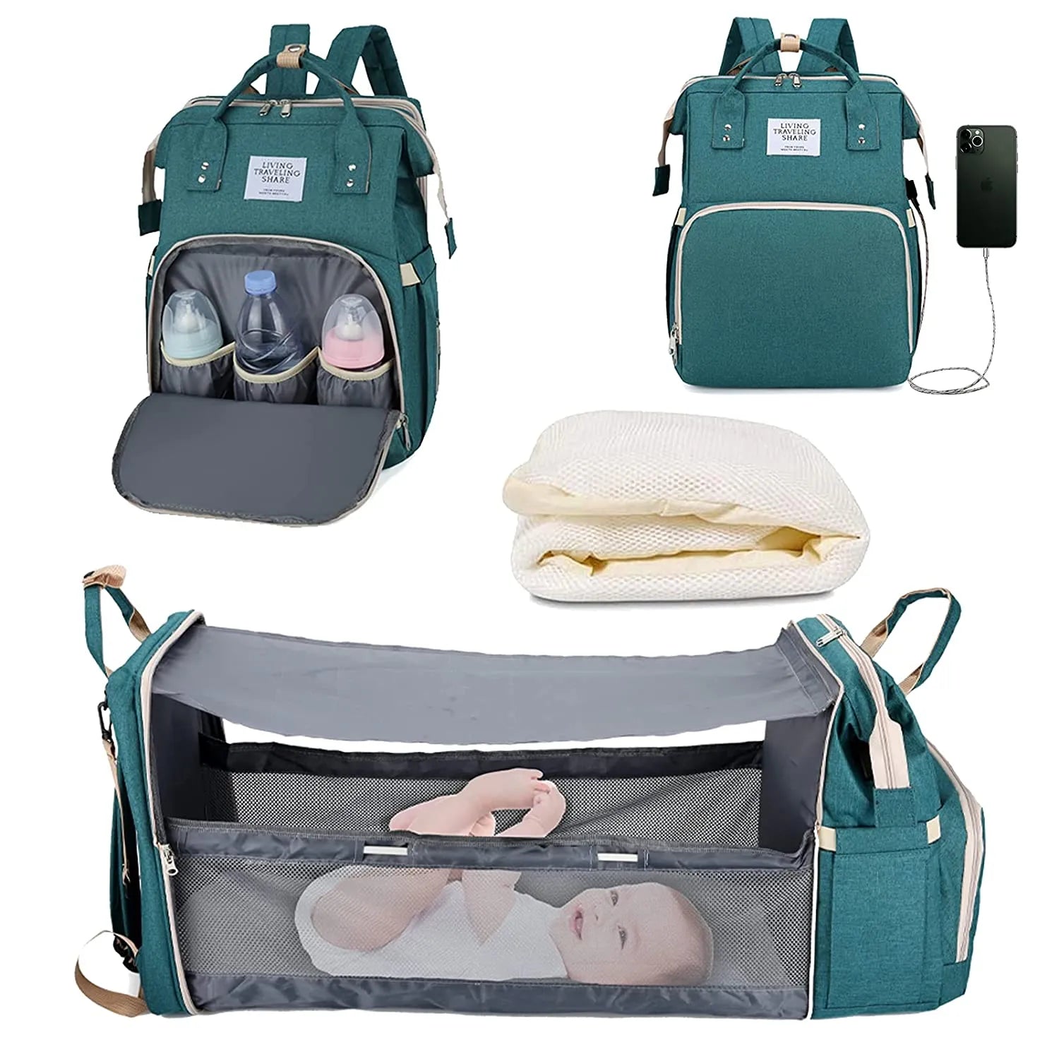 Portable Baby Nappy Changing Bag