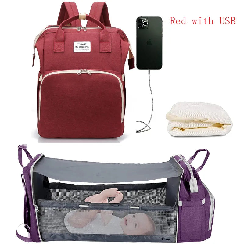 Portable Baby Nappy Changing Bag