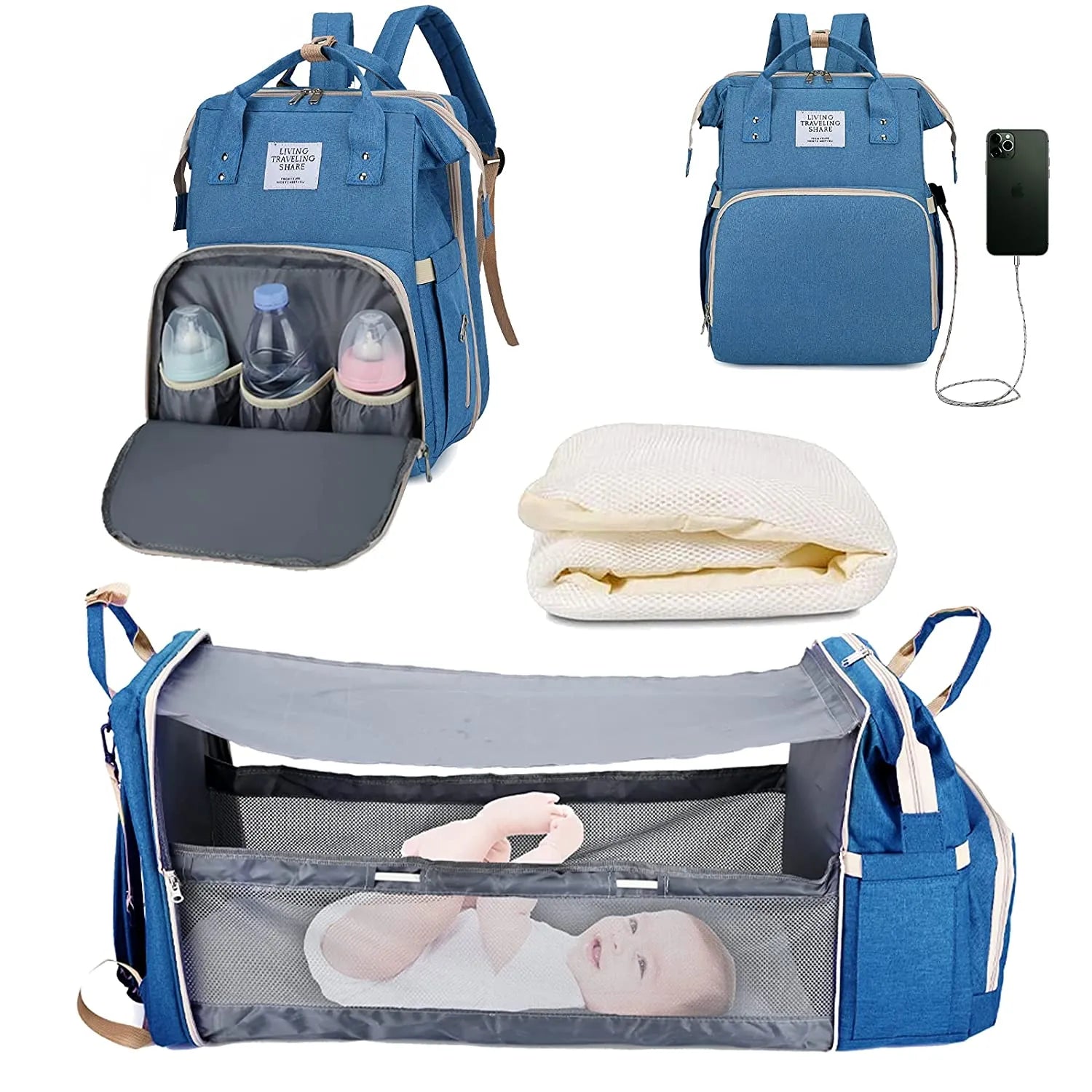 Portable Baby Nappy Changing Bag